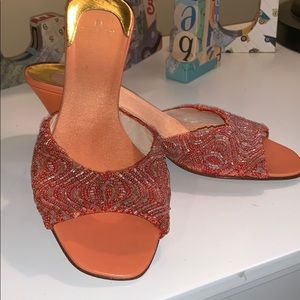 Vintage Fendi Slip on sandals